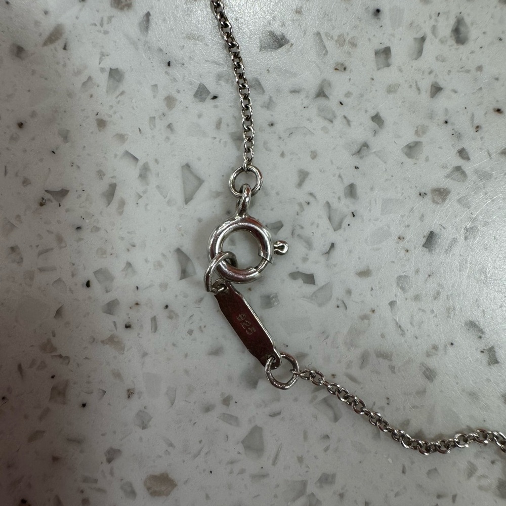 Tiffany & Co. Silver Heart Tag Pendant with Pavé Accent - Picture 3 of 4